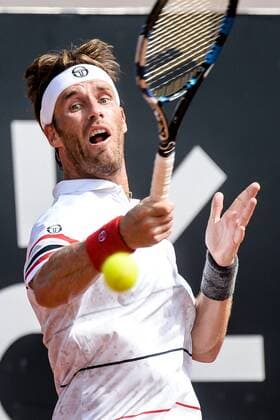 Rio Open 2016 RIO DE JANEIRO, Brazil - 02 19 2016: RIO OPEN - Daniel Gimeno-Traver (ESP) vs Guido Pella (ARG) for Rio Open which takes place at the Brazilian Jockey Club 15-21 of February. (Photo: Celso Pupo FotoArena)  CelsoxPupo