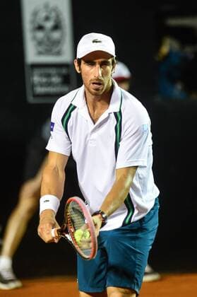 Rio Open 2016 RIO DE JANEIRO, Brazil - 02 19 2016: RIO OPEN - Pablo CUEVAS (URU) vs Federico Delbonis (ARG) for Rio Open which takes place at the Brazilian Jockey Club 15-21 of February. (Photo: Celso Pupo FotoArena)  CelsoxPupo