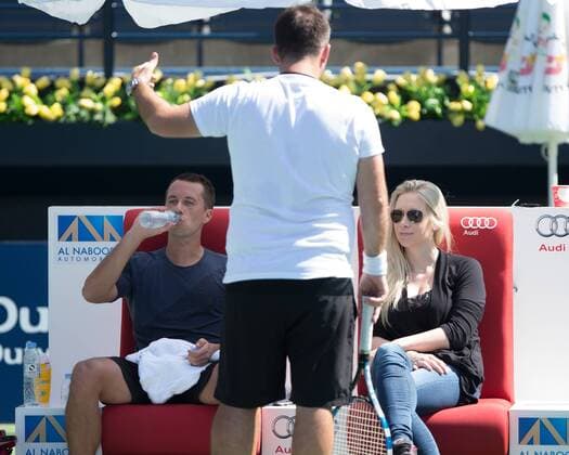 Philipp Kohlschreiber (GER), Training Tennis - Dubai Duty Free Tennis Championships - ATP Tennis Herren - - Dubai - - United Arab Emirates - 20 February 2016. Â