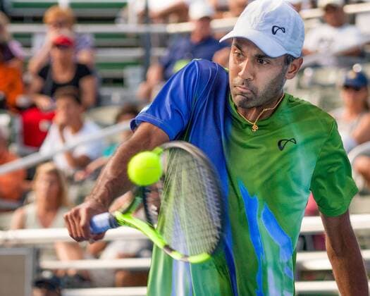 Feb. 20, 2016 - Delray Beach, Florida, US - American RAJEEV RAM will play for a third ATP Tennis Herren World Tour title after upsetting fourth seed Bulgarian GRIGOR DIMITROV 6-4, 6-3 in the semi-finals of the ATP World Tour Delray Beach Open in Delray Beach, Florida. ATP World Tour Delray Beach Open Semi-Finals - ZUMAd84_