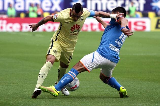 Fussball Mexiko - Feb. 20, 2016 - Mexico - D20021613.JPG.CIUDAD DE MEXICO SportsDeportes-Soccer.- Club America vs Cruz Azul Foto: Agencia EL UNIVERSALCarlos MejiaJMA. Latin News - Feb. 20, 2016  - ZUMAu78_