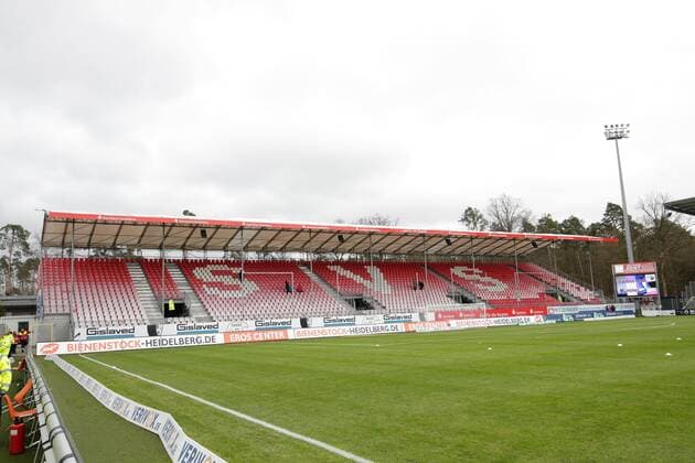 Fußball 2. Bundesliga Saison 2015 2016 22. Spieltag am Sonntag, 21. Februar 2016 im Hardtwaldstadion in Sandhausen: SV Sandhausen - SC Freiburg Übersicht Hardtwaldstadion SV Sandhausen - SC Freiburg
