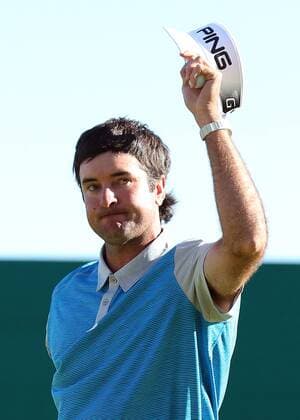 February 21, 2016 Bubba Watson reacts to winning the Northern Trust Open at Riviera Country Club in Pacific Palisades, California. PGA Golf Herren 2016: Northern Trust Open FEB 21 - ZUMAcb8_