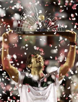 Themen der Woche - Sport Bilder des Tages - SPORT Tennis, Pablo Cuevas gewinnt ATP-Turnier in Rio de Janeiro Uruguayan Pablo Cuevas celebrates after winning the Rio Open tennis tournament 2016, in Rio de Janeiro, Brazil, 21 February 2016. Rio Open tennis tournament !ACHTUNG: NUR REDAKTIONELLE NUTZUNG!  20160222-635917270893008814