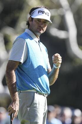 Feb. 21, 2016 - Los Angeles, California, U.S - Bubba Watson plays on the final round of the PGA Golf Herren Tour Northern Trust Open golf tournament at Riviera Country Club on February 21, 2016, in Los Angeles. Bubba Watson won the Northern Trust Open. Bubba Watson Wins Northern Trust Open - ZUMAc68_