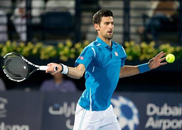 Novak Djokovic (SRB) Tennis - Dubai Duty Free Tennis Championships - ATP Tennis Herren - - Dubai - - United Arab Emirates - 22 February 2016. Â