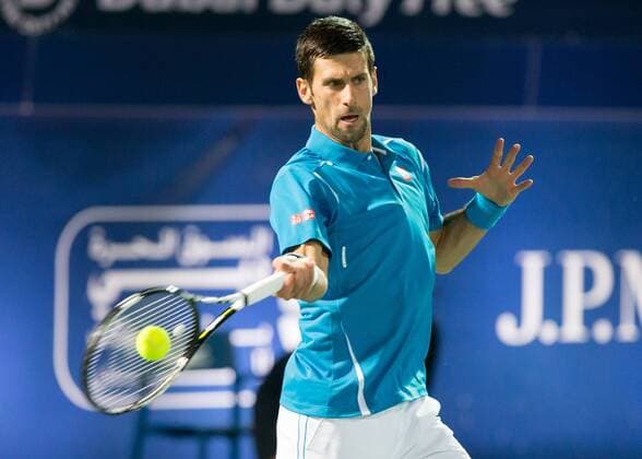 Novak Djokovic (SRB) Tennis - Dubai Duty Free Tennis Championships - ATP Tennis Herren - - Dubai - - United Arab Emirates - 22 February 2016. Â