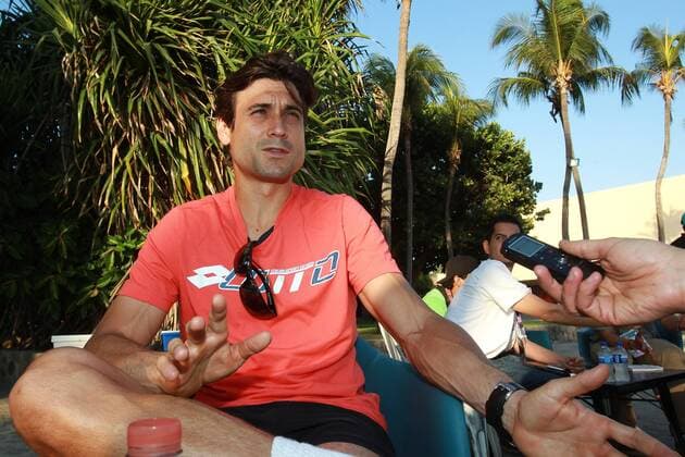 Bilder des Tages - SPORT Spanish tennis player David Ferrer grants an interview to Efe prior to his participation at Mexico Tennis Open in Acapulco, Mexico, 22 February 2016. The competition will take place between 22 and 27 February. DAVID FERRER AT MEXICO TENNIS OPEN !ACHTUNG: NUR REDAKTIONELLE NUTZUNG!  MEX23 20160222-635917624892396123