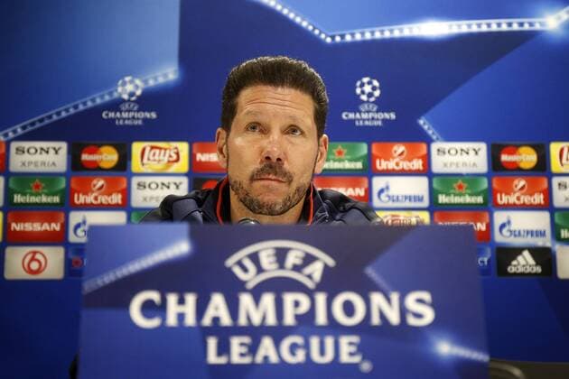 Bilder des Tages - SPORT Fußball, Champions League, Atletico Madrid PK Coach Diego Simeone of Atletico Madrid during a press conference PK Pressekonferenz of Atletico Madrid prior to the Europa League match against PSV Eindhoven on February 23, 2016 at the Philips stadium in Eindhoven, The Netherlands. Atletico Madrid UEFA Europa League 2015 2016 xVIxJeroenxPutmansxIVx 5030071