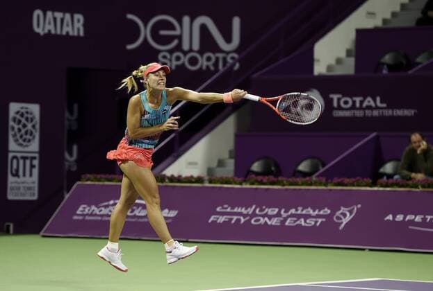 Doha Qatar, Tennis 2016 Qatat Total Open v.L.:Angelique Kerber ,Deutschland
