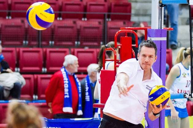 Stuttgart Guillermo Hernandez (Headcoach Trainer Stuttgart); 2016 CEV Cup Challenge Round, SCHARRena, Stuttgart Deutschland , 20160223; Allianz MTV Stuttgart vs. Dynamo Krasnodar; Copyright: Wuechnerx xEibner-Pressefoto EP_nwr