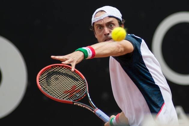 Tennis, ATP-Turnier in Sao Paulo Brazil Open Tennis SA??O PAULO, Brazil - 02 23 2016: BRAZIL OPEN DE TE??NIS - The tennis player Paolo Lorenzi during Brazil Open Te??nis held at Clube Pinheiros, West Side. (Photo: Alexandre Moreira FotoArena)  AlexandrexMoreira