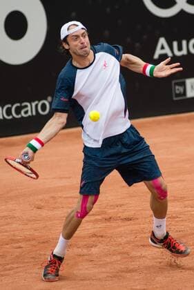 Tennis, ATP-Turnier in Sao Paulo Brazil Open Tennis SA??O PAULO, Brazil - 02 23 2016: BRAZIL OPEN DE TE??NIS - The tennis player Paolo Lorenzi during Brazil Open Te??nis held at Clube Pinheiros, West Side. (Photo: Alexandre Moreira FotoArena)  AlexandrexMoreira