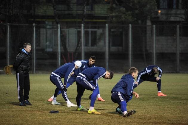 Feb. 23, 2016 - Kiev, Ukraine - The open training of FC Dynamo (Kiev) before the match 1 8 finals of the Champions League with FC Manchester City (Manchester, England) in Kiev. Soccer 2016 - FC Dynamo vs Manchester City - ZUMAp133