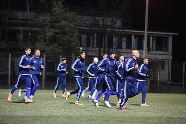 Feb. 23, 2016 - Kiev, Ukraine - The open training of FC Dynamo (Kiev) before the match 1 8 finals of the Champions League with FC Manchester City (Manchester, England) in Kiev. FC Dynamo press conference PK Pressekonferenz and open traning - ZUMAp133