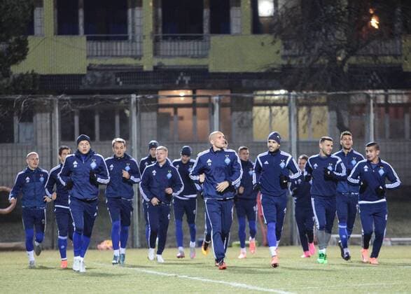 Feb. 23, 2016 - Kiev, Ukraine - The open training of FC Dynamo (Kiev) before the match 1 8 finals of the Champions League with FC Manchester City (Manchester, England) in Kiev. FC Dynamo press conference PK Pressekonferenz and open traning - ZUMAp133