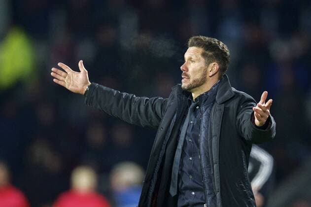 coach Diego Simeone of Club Atletico de Madrid during the UEFA Champions League Round of 16, First leg match between PSV Eindhoven and Atletico Madrid on February 24, 2016 at the Philips stadium in Eindhoven, The Netherlands. PSV v Atletico Madrid UEFA Champions League 2015 2016 xVIxxIVx 5037541