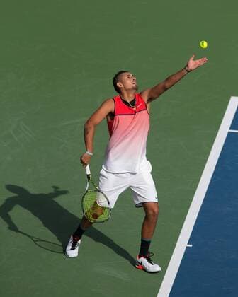 Nick Kyrgios (AUS), , Tattoo, Tennis - Dubai Duty Free Tennis Championships - ATP Tennis Herren - - Dubai - - United Arab Emirates - 25 February 2016.