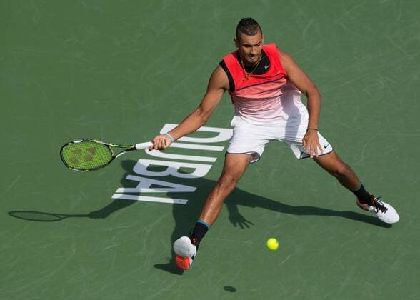 Nick Kyrgios (AUS) Tennis - Dubai Duty Free Tennis Championships - ATP Tennis Herren - - Dubai - - United Arab Emirates - 25 February 2016. Â