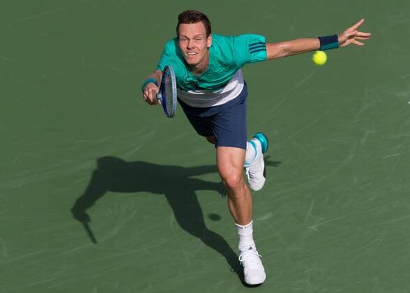 Tomas Berdych (CZE) Tennis - Dubai Duty Free Tennis Championships - ATP Tennis Herren - - Dubai - - United Arab Emirates - 25 February 2016. Â