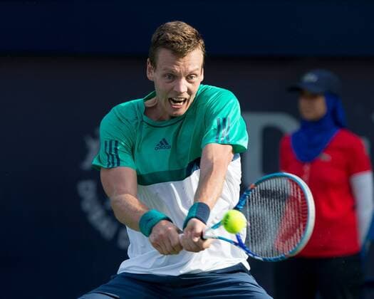 Tomas Berdych (CZE) Tennis - Dubai Duty Free Tennis Championships - ATP Tennis Herren - - Dubai - - United Arab Emirates - 25 February 2016. Â