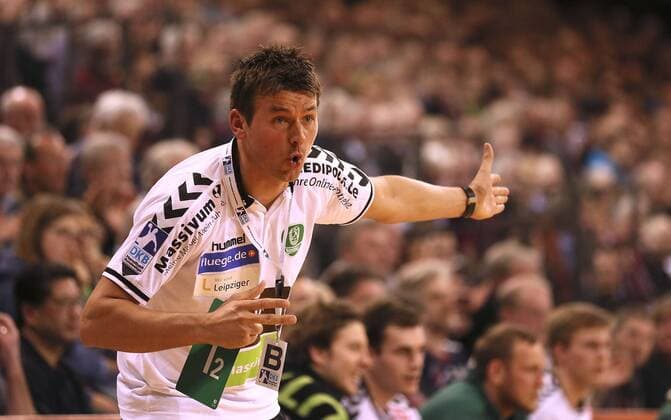 Foto : Leipzigs Trainer Christian Prokop Handball Herren 1. Bundesliga am Mi. 24.02.2016 SG Flensburg Handewitt - Leipzig