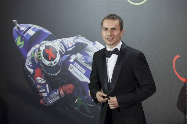 Spanish MotoGP rider Jorge Lorenzo attends his documentary presentation in Madrid, Spain. February 25, 2016.  (20160225029)