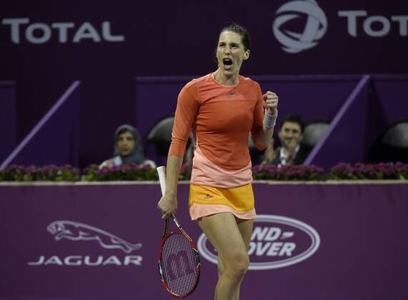 Doha Qatar, Tennis 2016 Qatar Total Open Andrea Petkovic ,Deutschland