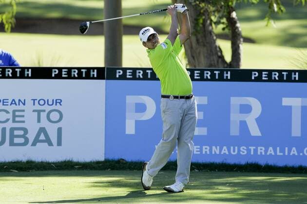 26.02.2016. Perth, Australia. ISPS HANDA Perth International Golf. Adilson da Silva (BRA) plays of the 13 tee during day 2. xDavidxWoodleyx  ActionPlus11711145