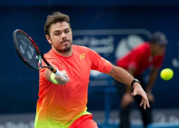 Stan Stanislas Wawrinka (SUI) Tennis - Dubai Duty Free Tennis Championships - ATP Tennis Herren - - Dubai - - United Arab Emirates - 26 February 2016. Â