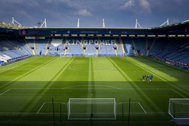 27.02.2016. King Power Stadium, Leicester, England. Barclays Premier League. Leicester City versus Norwich City. The stadium bathed in sunshine for todays match xGrahamxWilsonx  ActionPlus11711547