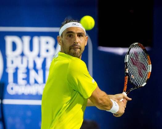 Marcos Baghdatis (CYP) Tennis - Dubai Duty Free Tennis Championships - ATP Tennis Herren - - Dubai - - United Arab Emirates - 27 February 2016. Â