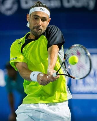 Marcos Baghdatis (CYP) Tennis - Dubai Duty Free Tennis Championships - ATP Tennis Herren - - Dubai - - United Arab Emirates - 27 February 2016. Â