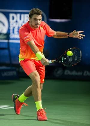 Stan Stanislas Wawrinka (SUI),Tattoo, Tennis - Dubai Duty Free Tennis Championships - ATP Tennis Herren - - Dubai - - United Arab Emirates - 27 February 2016.