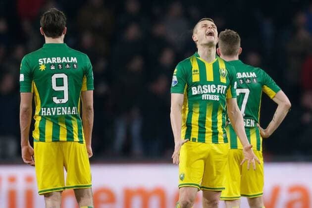 Timothy Derijck of ADO Den Haag during the Dutch Eredivisie match between PSV Eindhoven and ADO Den Haag at the Phillips stadium on February 27, 2016 in Eindhoven, The Netherlands PSV Eindhoven v ADO Den Haag Dutch Eredivisie 2015 2016 xVIxxIVx 5057714