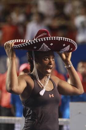 Tennis, Sloane Stephens gewinnt WTA-Turnier in Acapulco Sloane Stephens celebrates her win against Slovak Dominika Cibulkova during their Mexican Open tennis tournament final match in Acapulco, Mexico, 27 February 2016. WOMEN S FINAL: DOMINIKA CIBULKOVA VS. Sloane Stephens !ACHTUNG: NUR REDAKTIONELLE NUTZUNG!  MEX01 20160228-635922482124435662