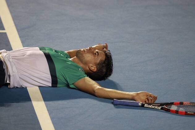 Bilder des Tages - SPORT Tennis, Dominic Thiem gewinnt ATP-Turnier in Acapulco Austrian tennis player Dominic Thiem celebrates his win against Australian Bernard Tomic in the Mexican Open tennis tournament final match played in Acapulco, Mexico, 27 February 2016. EFE Alex Cruz Mexican Open final !ACHTUNG: NUR REDAKTIONELLE NUTZUNG!  GRA017 20160228-635922498112095662