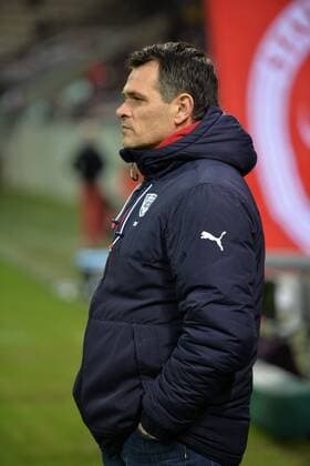 Willy Sagnol (bor) - Fussball Frankreich, Ligue 1, Stade Reims vs. Girondins Bordeaux - 27 02 2016 AnthonyBIBARD FEP Panoramic 