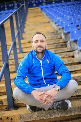 Fußball, Fotoshooting mit Gordon Schildenfeld PXL_Gordon Schildenfeld 24.02.2016., Zagreb, Croatia - Gordon Schildenfeld, football defender who plays for GNK Dinamo Zagreb and for Croatian national team Nationalteam  PetarxGlebov PIXSELL