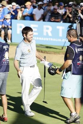 28.02.2016. Perth, Australia. ISPS HANDA Perth International Golf.Louis Oosthuizen (ZAF) wins the tournament by one shot with a bogey at the last hole. xDavidxWoodleyx  ActionPlus11712211