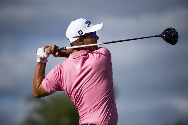 28 February 2016: Adam Scott tees off during the final round of the Honda Classic at the PGA Golf Herren National Resort & Spa in Palm Beach Gardens, FL. (Photo by Doug Murray Icon Sportswire) GOLF: FEB 28 PGA - The Honda Classic - Final Round Icon796160228021 EDITORIAL USE ONLY