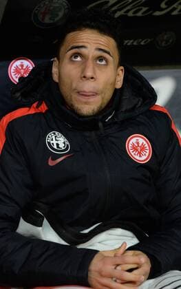 28.02.2016, xjhx, Fussball 1.Bundesliga, Eintracht Frankfurt - FC Schalke 04, emspor, v.l. Aenis Ben-Hatira (Eintracht Frankfurt)