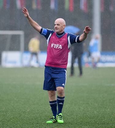 Fußball, Gianni Infantino besucht Südsudan Fussball International 29.02.2016 FIFA Praesident Gianni Infantino (Schweiz), erster Tag im Home of Fifa 