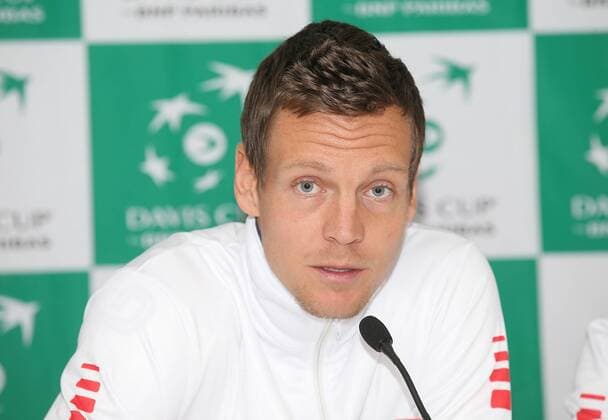 Pressekonferenz Team Tschechien Thomas Berdych (Tschechien)