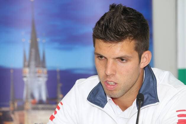 Pressekonferenz Team Tschechien Jiri Vesely (Tschechien)
