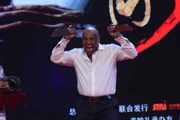 BEIJING, CHINA - MARCH 01: (CHINA OUT) American former professional boxer Mike Tyson attends premiere of film Ip Man 3 directed by Wilson Yip on March 1, 2016 in Beijing, China.  CFP69690080 
