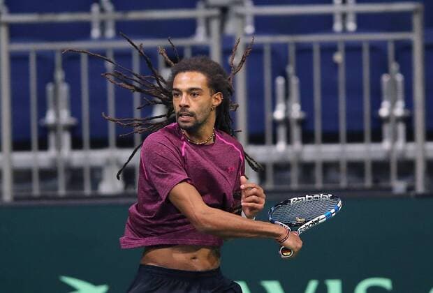 Training Davis Cup team germany, deutschland Dustin Brown (GER)