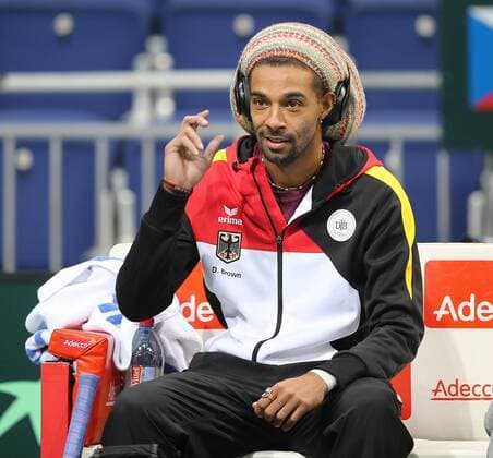 Training Davis Cup team germany, deutschland Dustin Brown (GER)