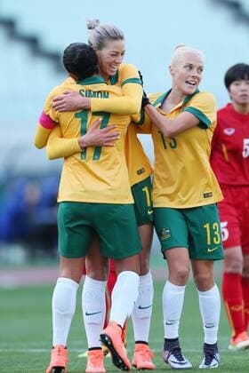Australia team group Mannschaftsbild Totale (AUS), MARCH 2, 2016 - Football Soccer : AFC Women s Olympic Football Tournament Rio 2016 Asian Qualifier Final Round match between Australia - Vietnam at Yanmar Stadium Nagai, Osaka, Japan. Noxthirdxpartyxsales  (umqa033892)