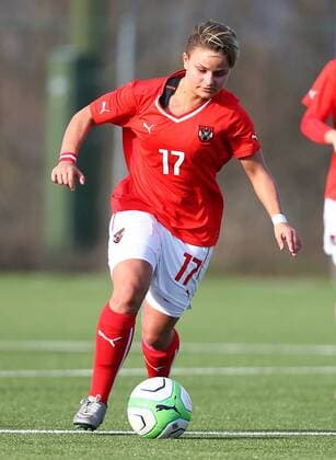 SOCCER - U19 test match, ladies, AUT vs FIN LINDABRUNN,AUSTRIA,02.MAR.16 - SOCCER - OEFB international match Länderspiel test match, Under 19, ladies, Austria vs Finland. Image shows Ivana Feric (AUT). GEPAxpictures xCh.xKelemen